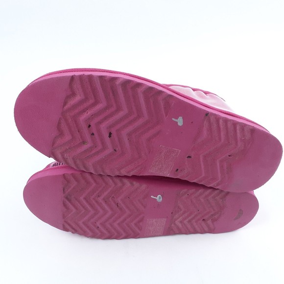 Juicy Couture Klash Pink Shearling Bootie Boots Womens 11 Mens 9.5 Fashion Shoes - Picture 10 of 11